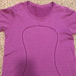 Purple stripped lulu lemon long sleeve